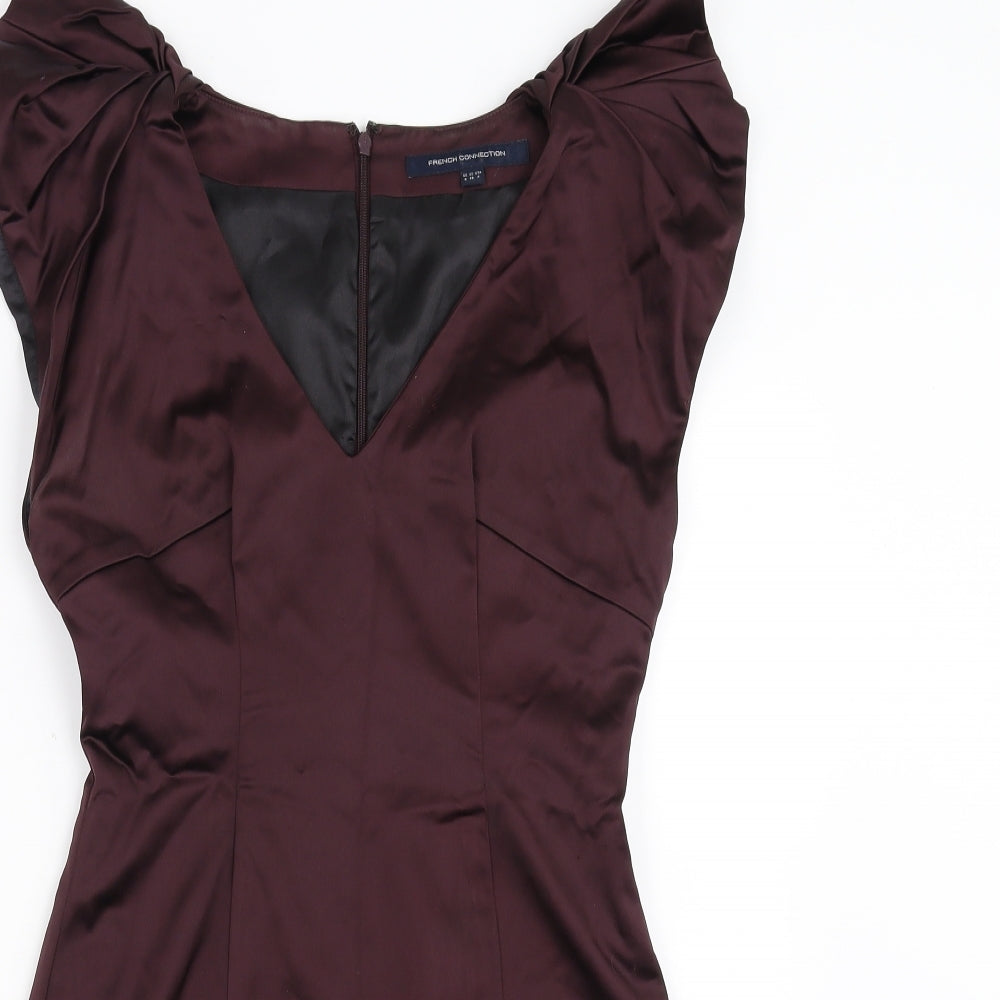 French Connection Womens Purple   Pencil Dress  Size 8