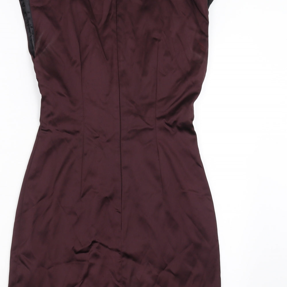French Connection Womens Purple   Pencil Dress  Size 8