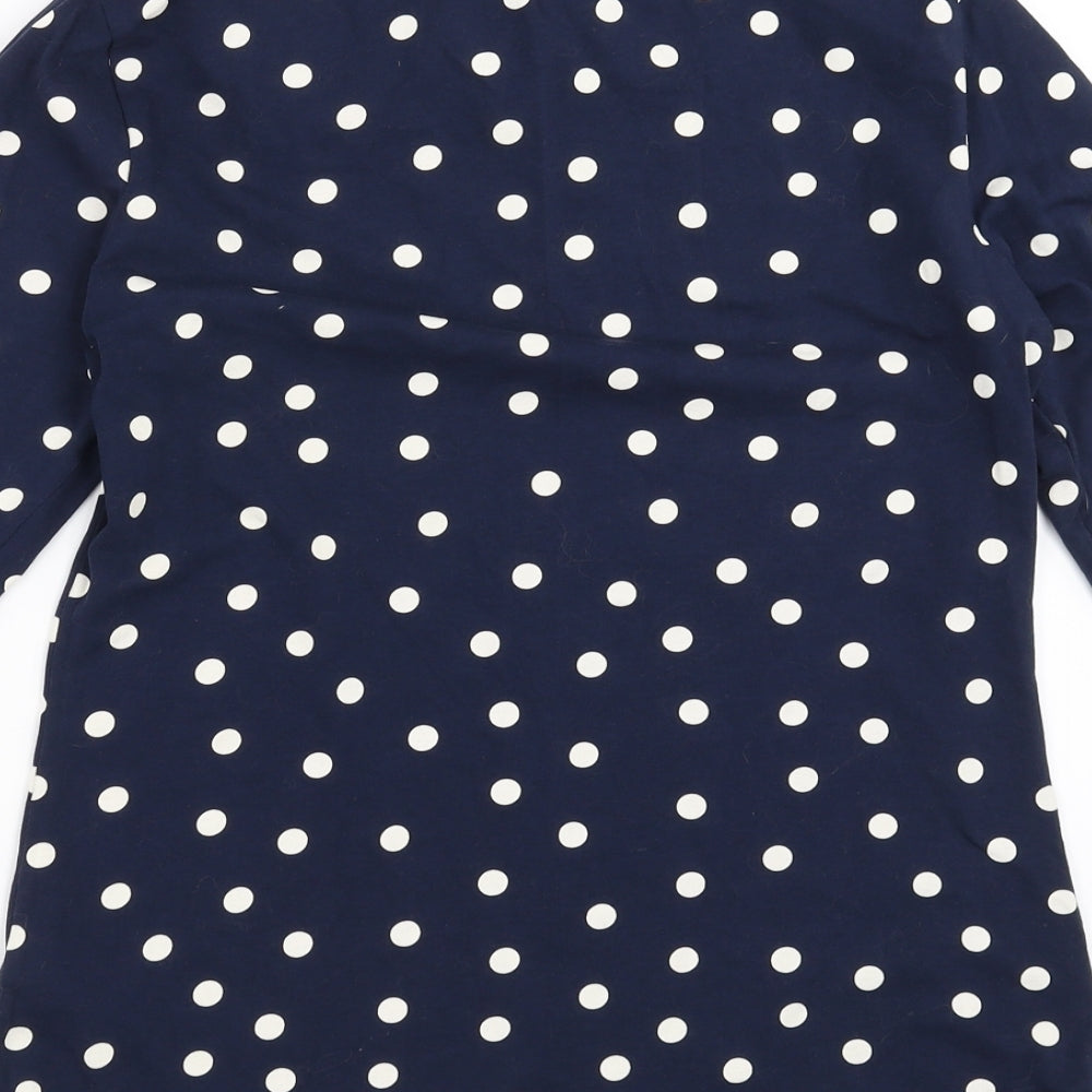 Marks and Spencer Womens Blue Polka Dot  Basic T-Shirt Size 12