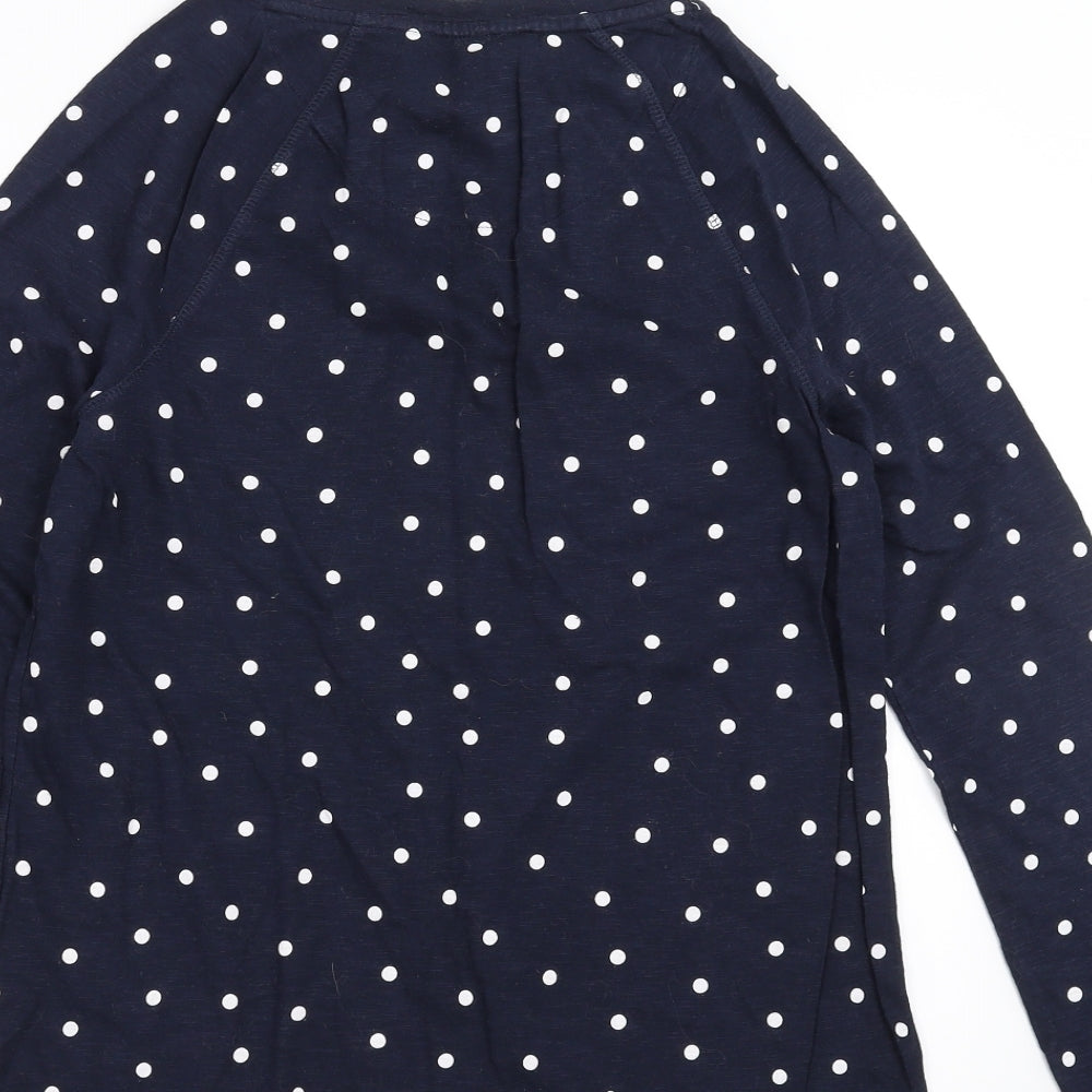 Marks and Spencer Womens Blue Polka Dot  Basic T-Shirt Size 10