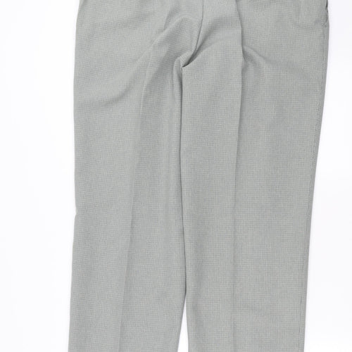 Essentials Mens Green Houndstooth  Trousers  Size 40 in L31 in