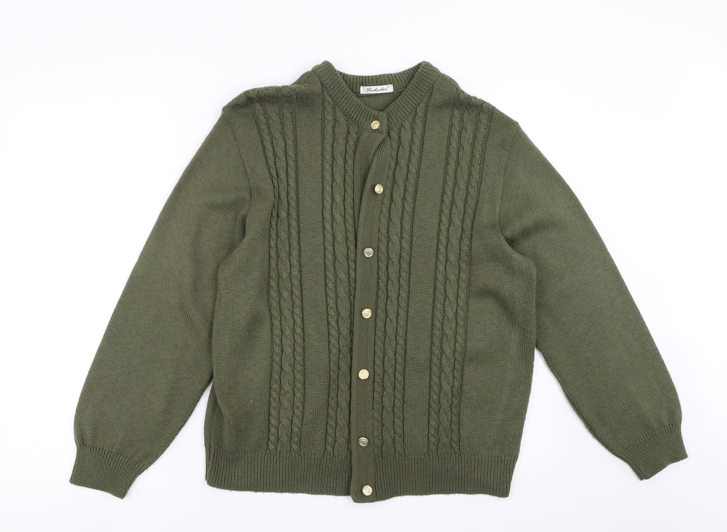 Berketex Womens Green   Cardigan Jumper Size 14
