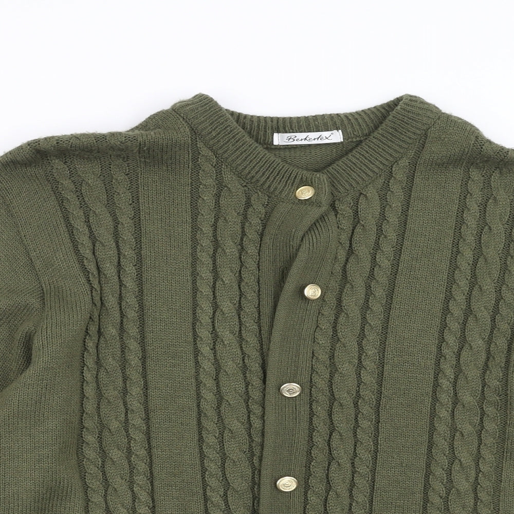 Berketex Womens Green   Cardigan Jumper Size 14