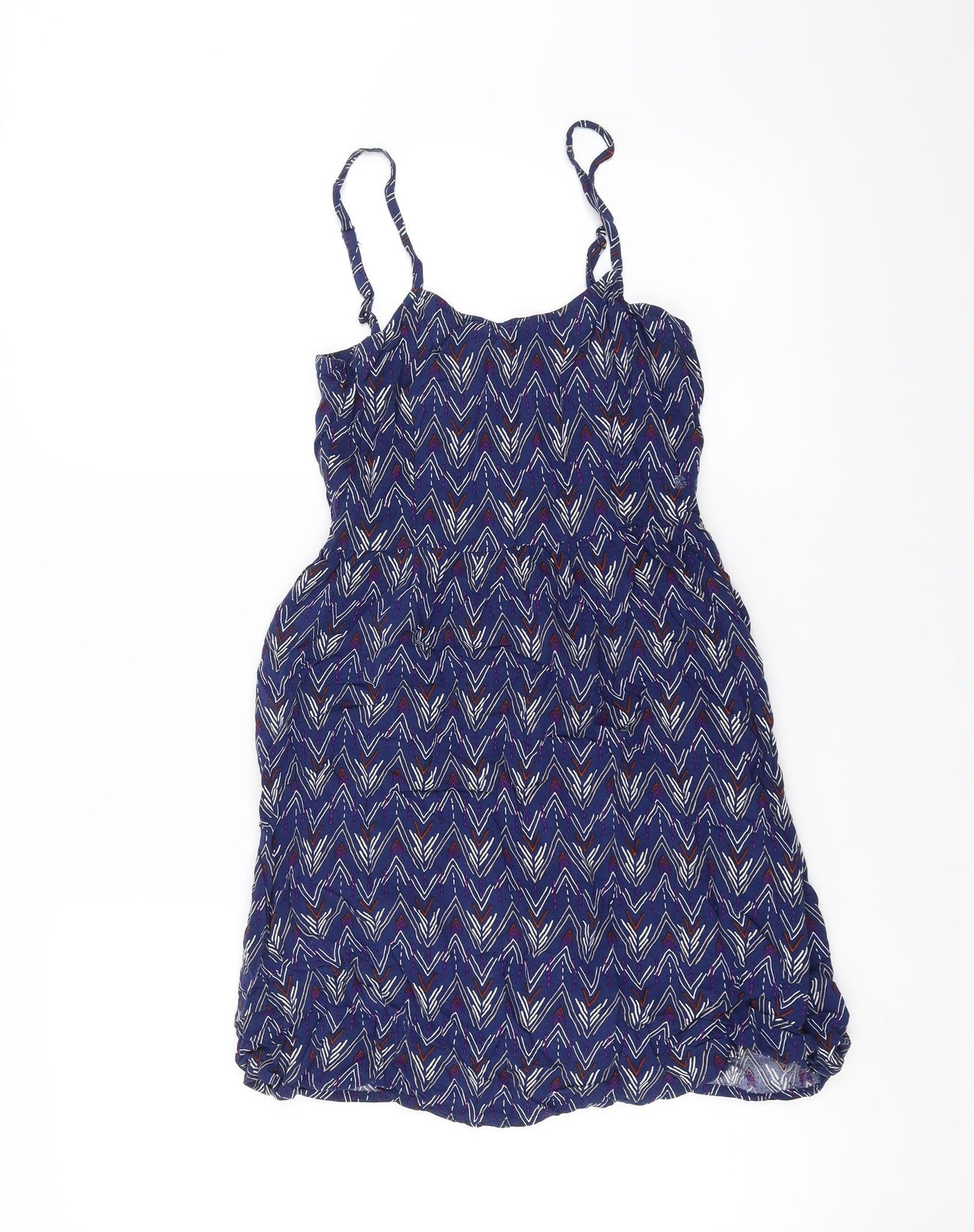 Divided by H&M Womens Blue Geometric  Fit & Flare  Size 6