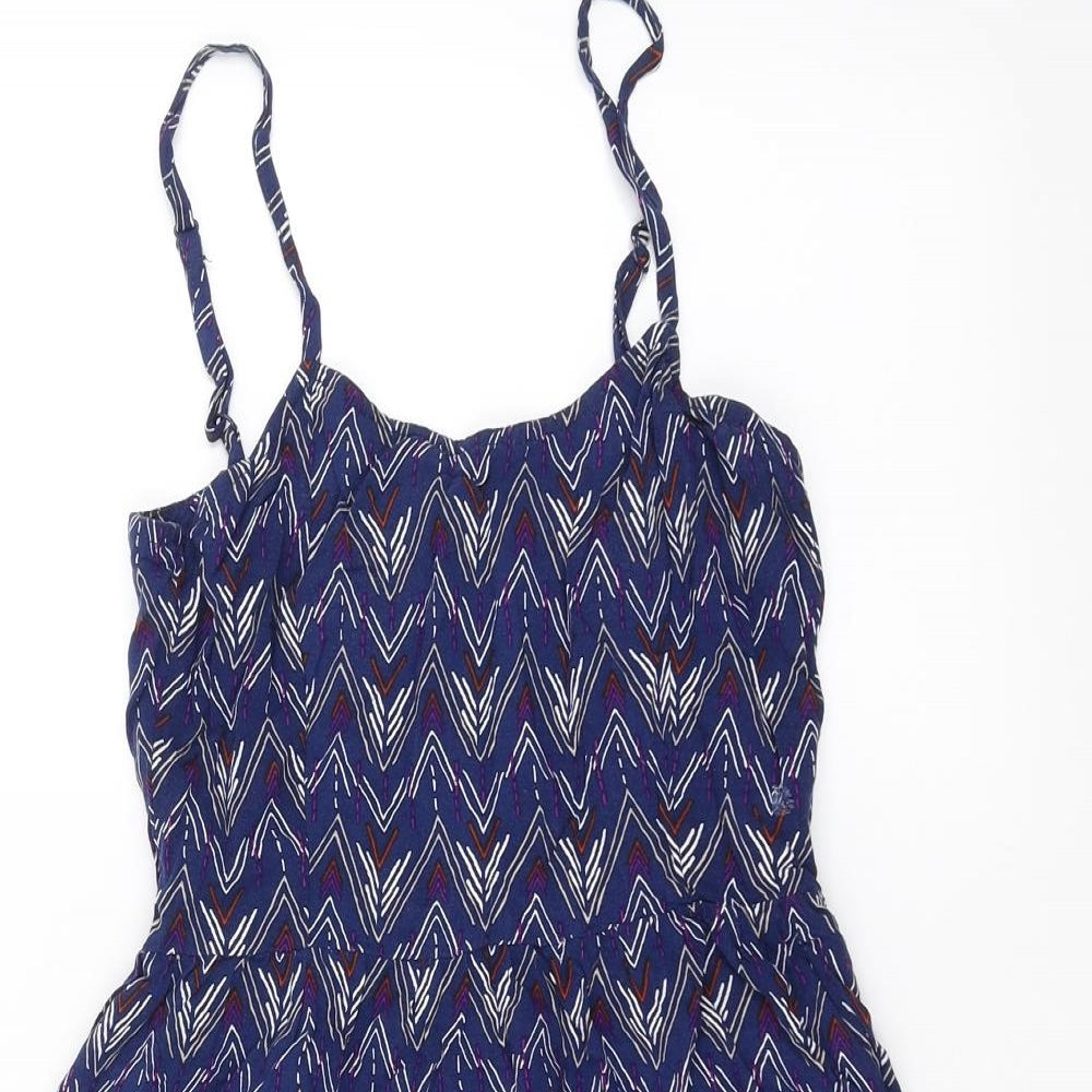 Divided by H&M Womens Blue Geometric  Fit & Flare  Size 6