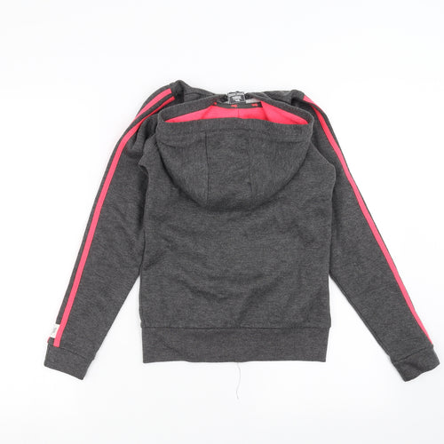 Lonsdale Girls Grey   Full Zip Hoodie Size 7-8 Years