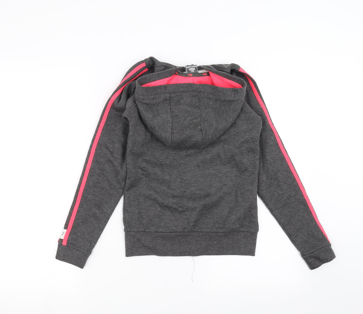 Lonsdale Girls Grey   Full Zip Hoodie Size 7-8 Years