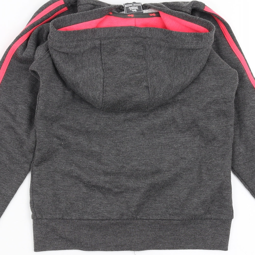 Lonsdale Girls Grey   Full Zip Hoodie Size 7-8 Years