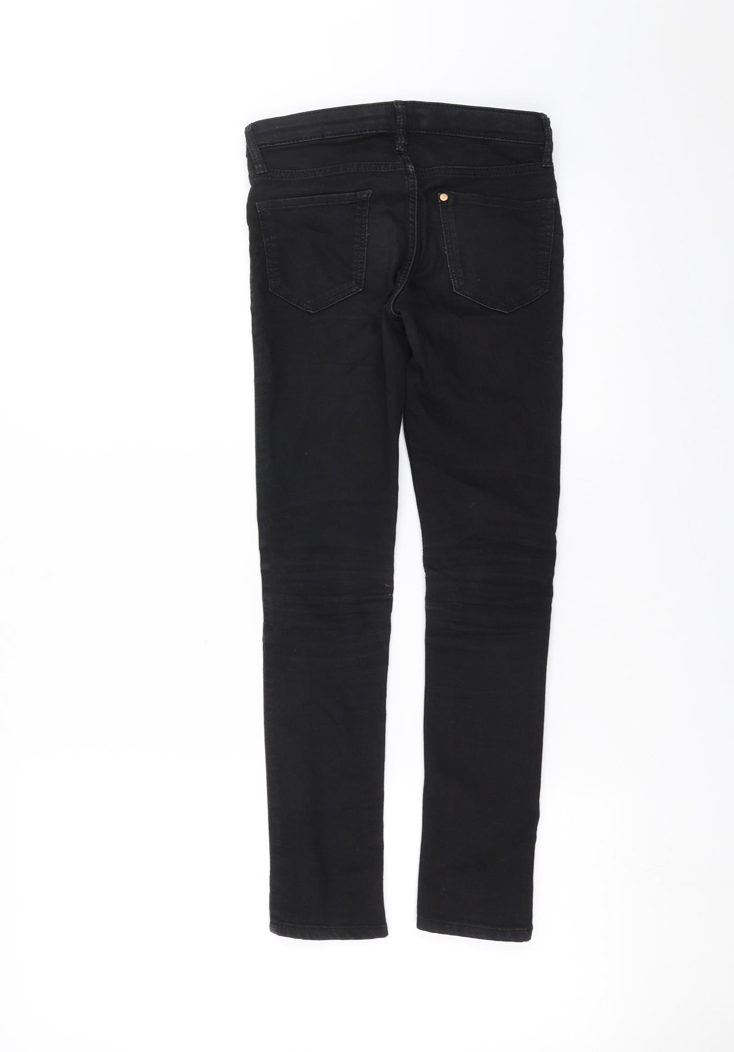 H&M Girls Black  Denim Skinny Jeans Size 8-9 Years