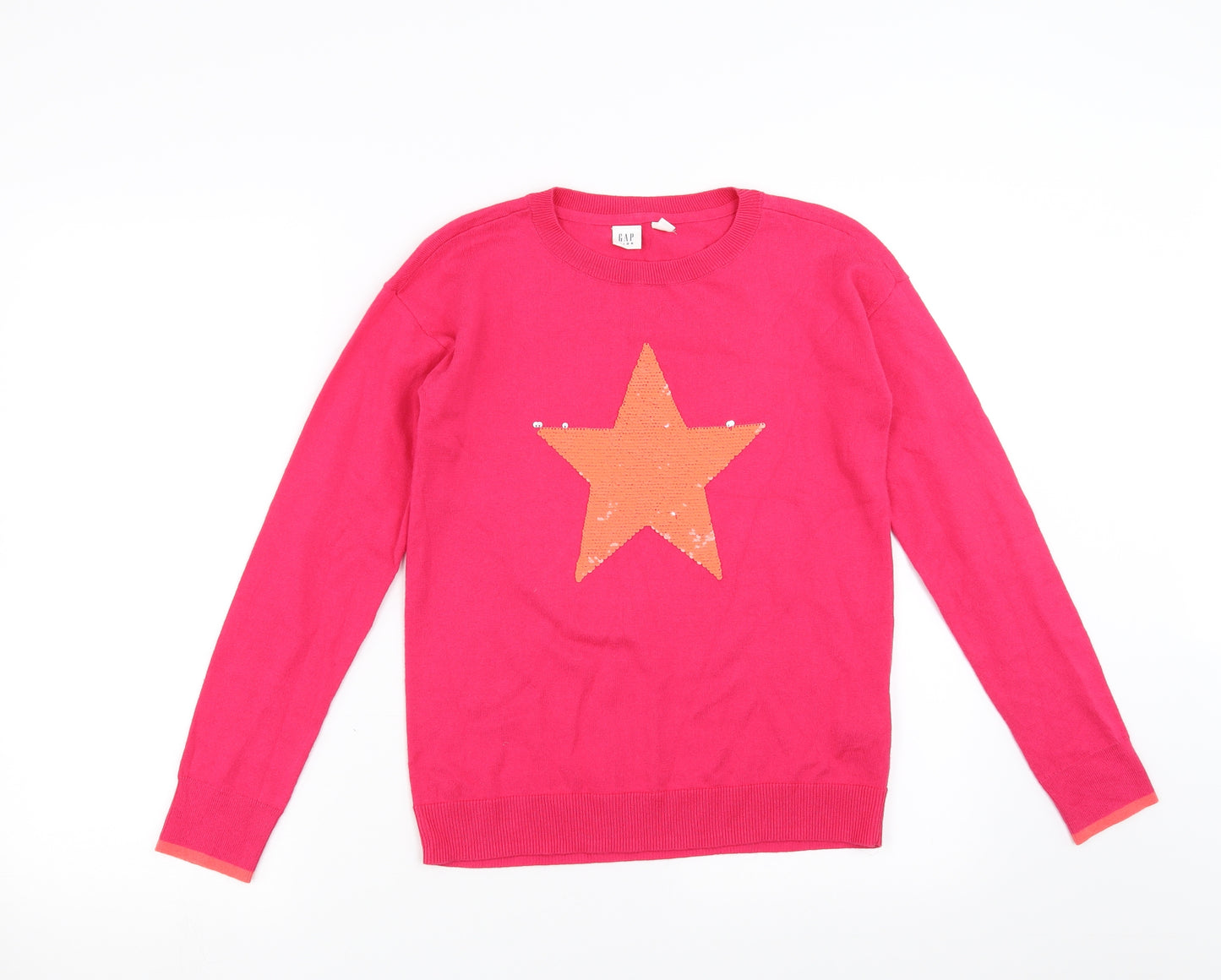 Gap Girls Pink   Pullover Jumper Size 12-13 Years  - STAR
