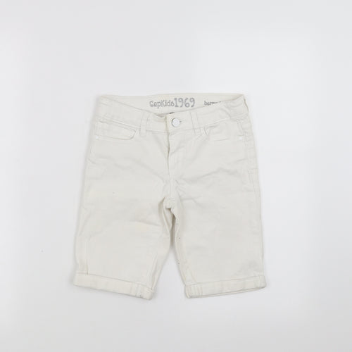 Gap Boys White  Denim Bermuda Shorts Size 7 Years