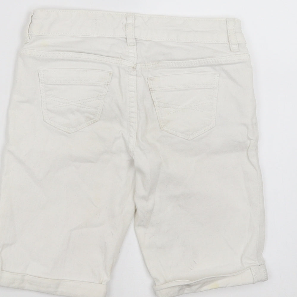 Gap Boys White  Denim Bermuda Shorts Size 7 Years