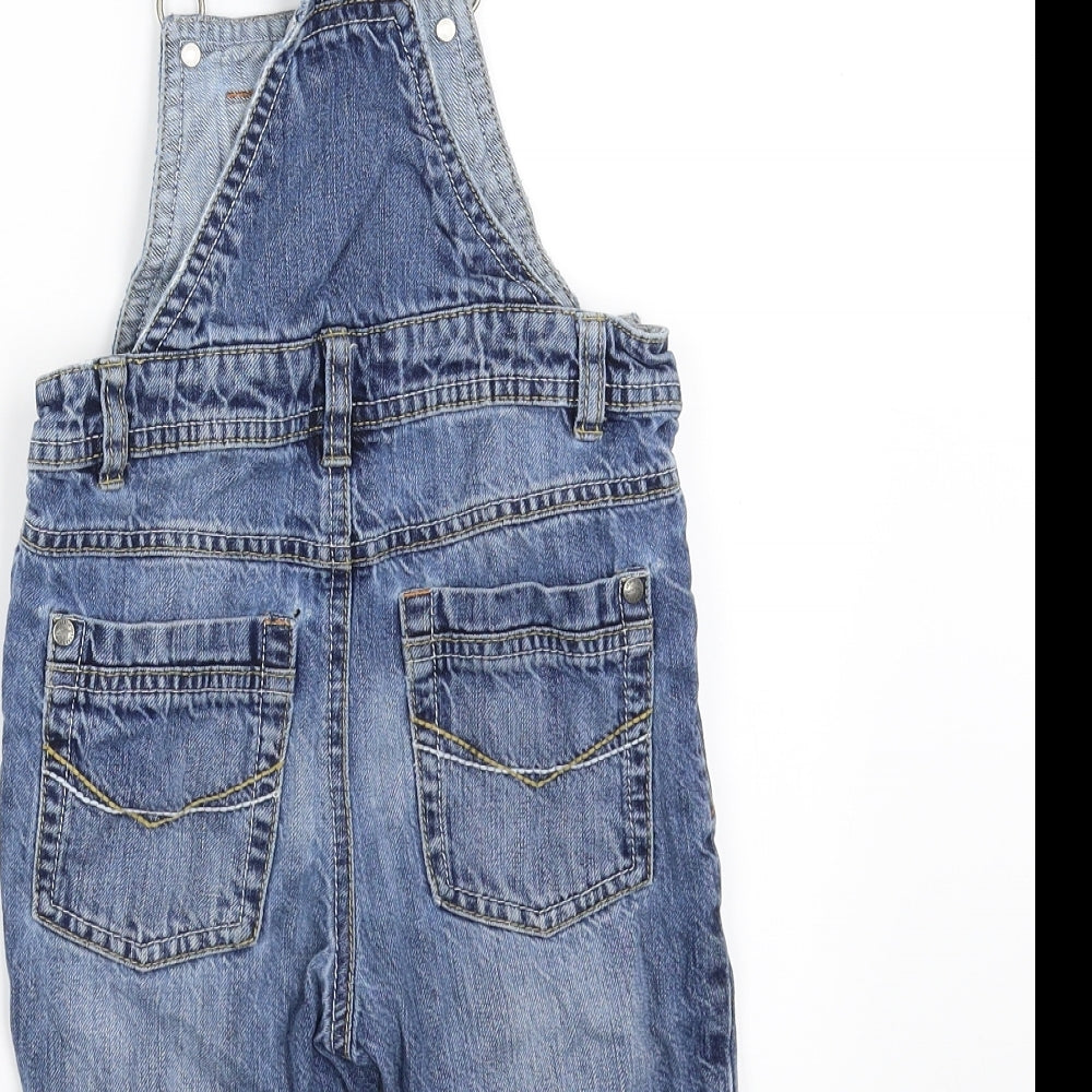 NEXT Boys Blue  Denim Dungarees Trousers Size 2-3 Years