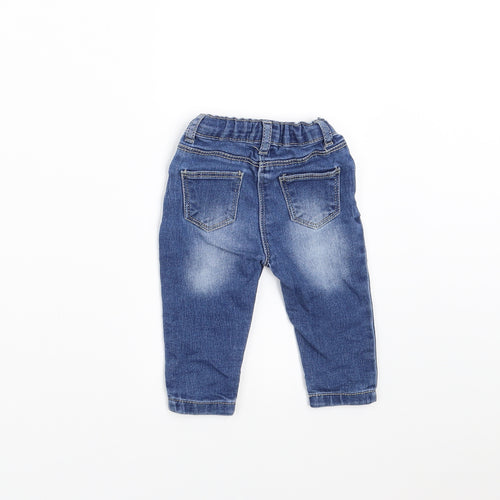 Primark Girls Blue  Denim  Jeans Size 6-9 Months