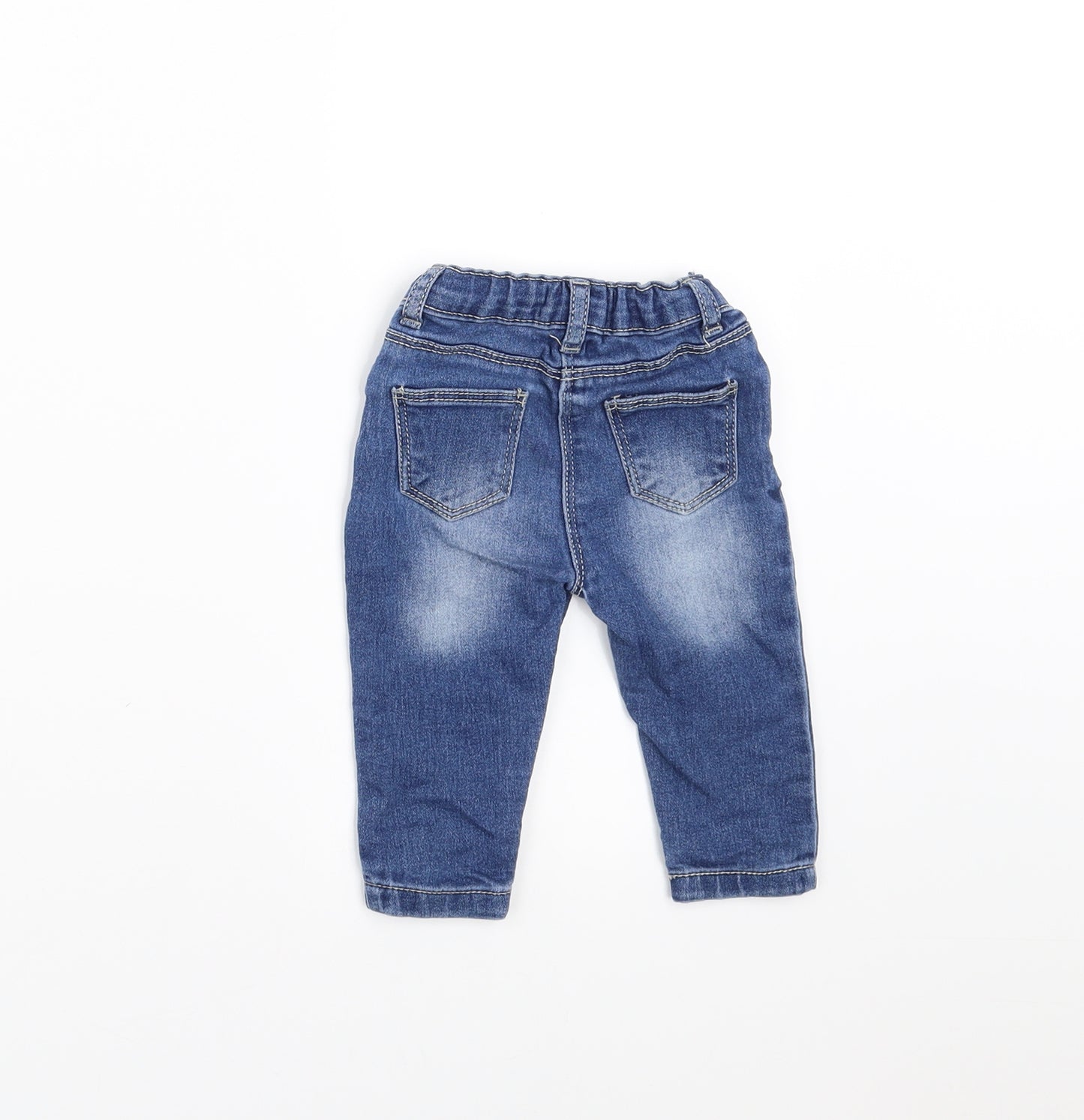 Primark Girls Blue  Denim  Jeans Size 6-9 Months