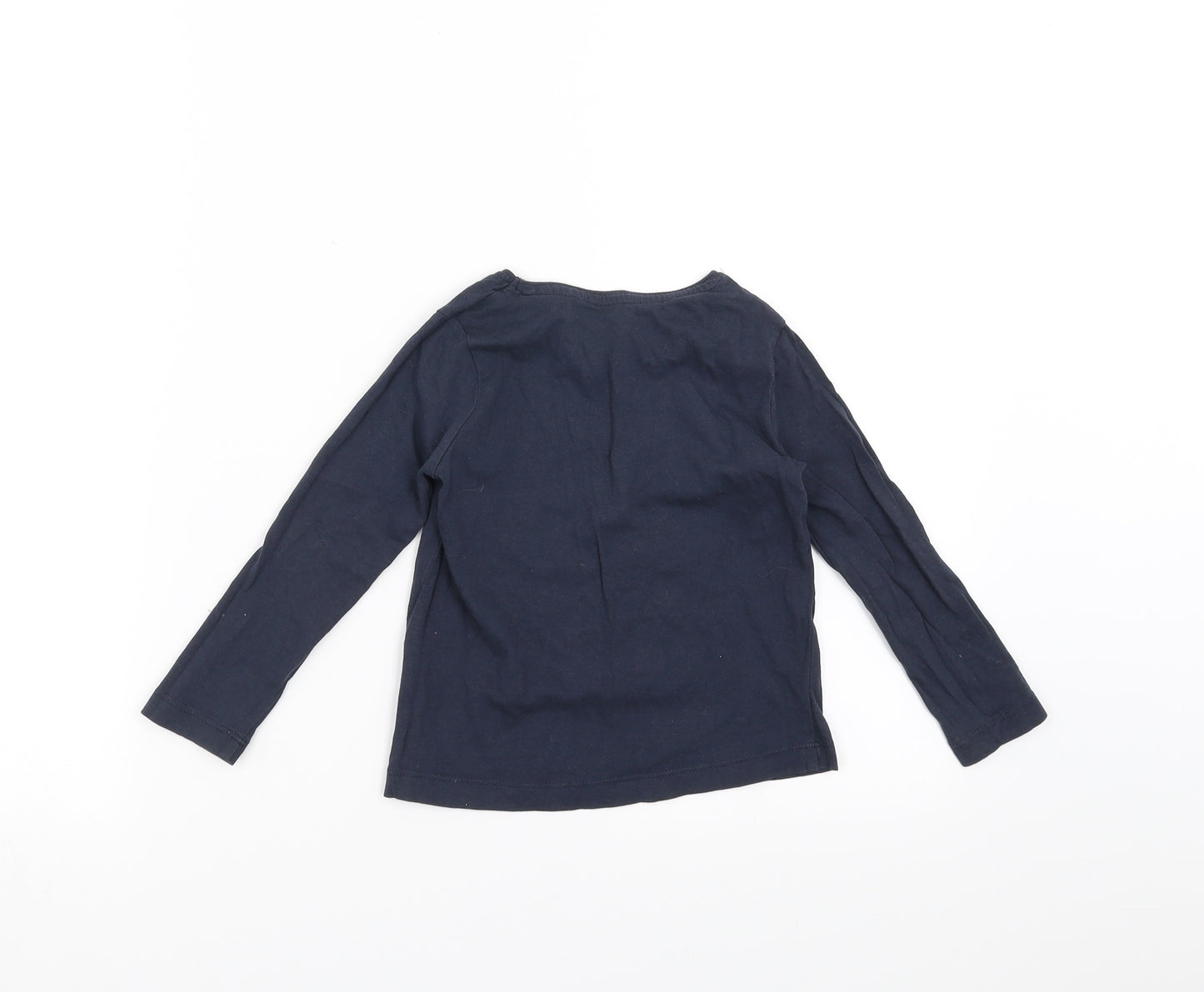 Primark Girls Blue   Basic T-Shirt Size 3-4 Years  - bonjour