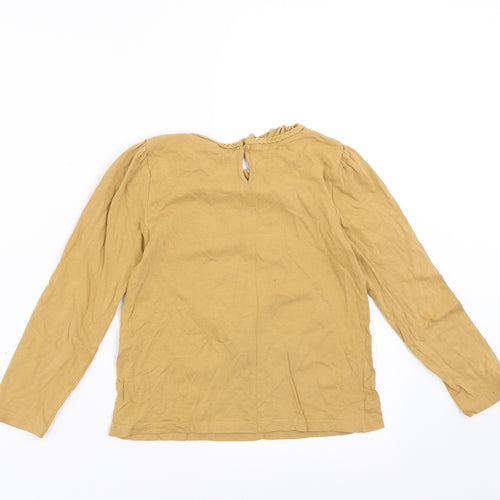 Palomino Girls Beige   Basic T-Shirt Size 8 Years  - owl