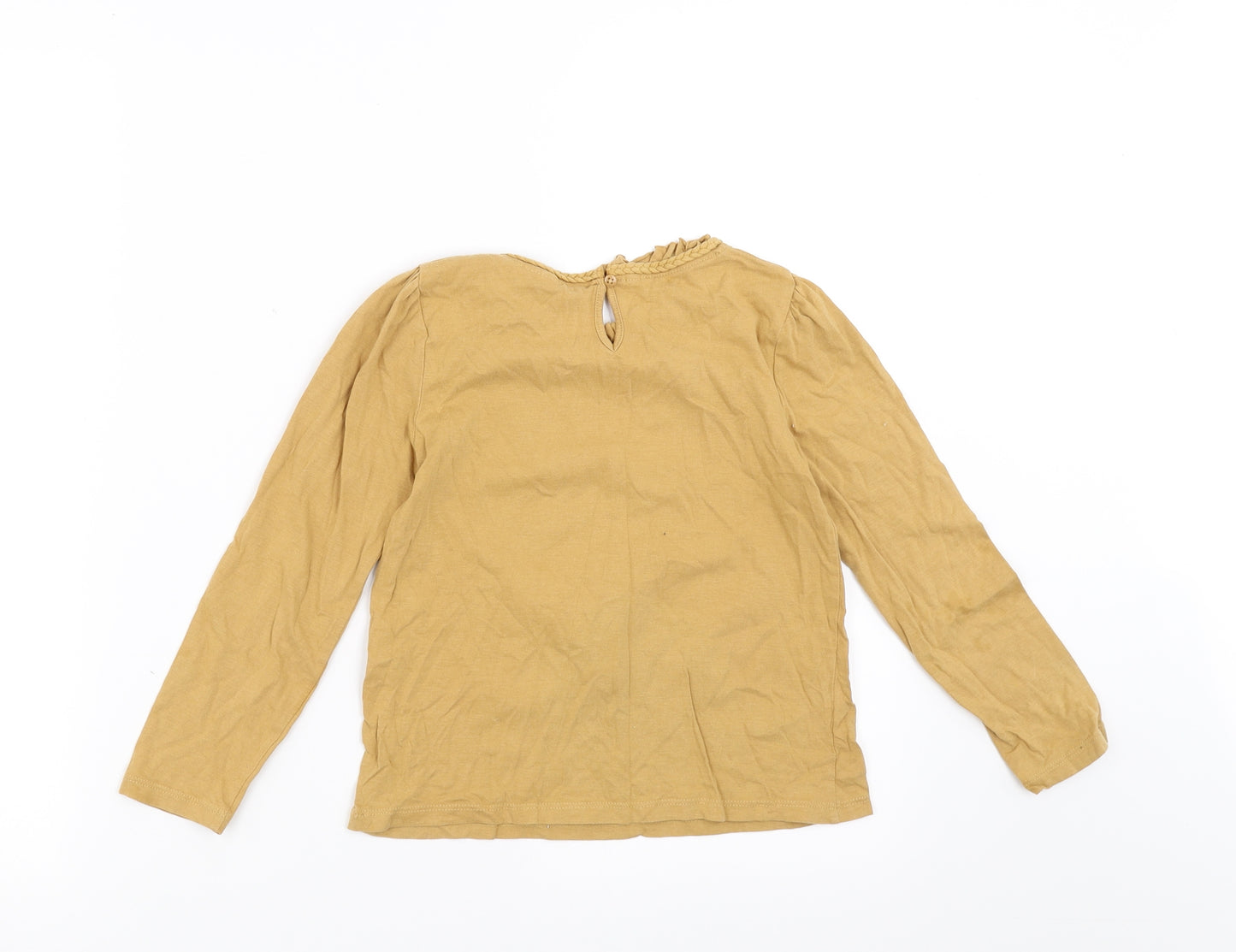 Palomino Girls Beige   Basic T-Shirt Size 8 Years  - owl