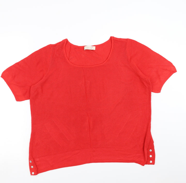 Marks and Spencer Womens Red Pullover Jumper Size 20