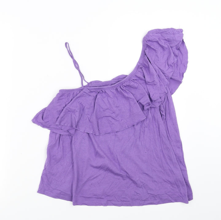 New Look Womens Purple Basic Blouse Size 14