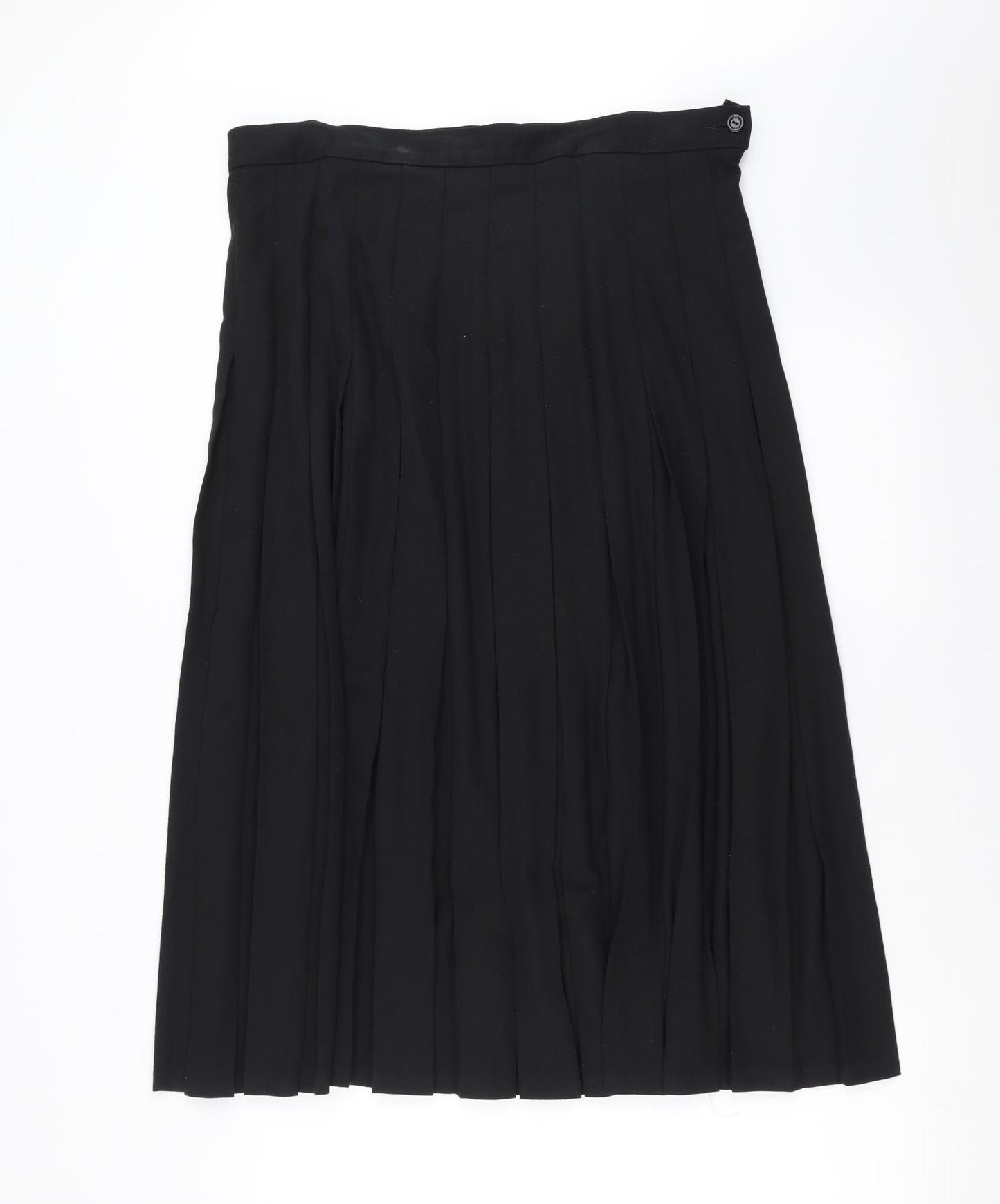 Marks and Spencer Womens Black   A-Line Skirt Size 20  - pleated