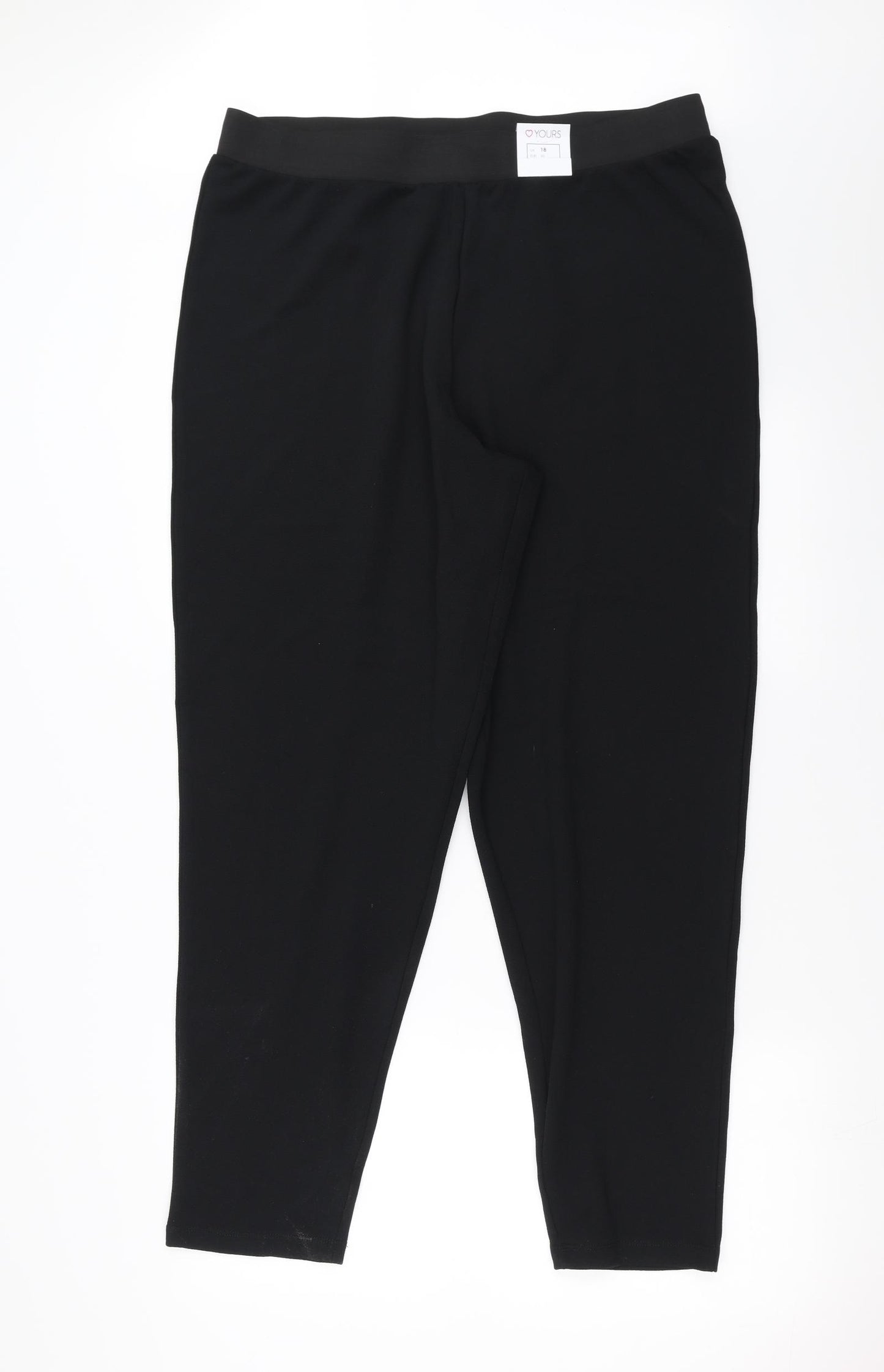 Yours Womens Black   Trousers  Size 18 L30 in