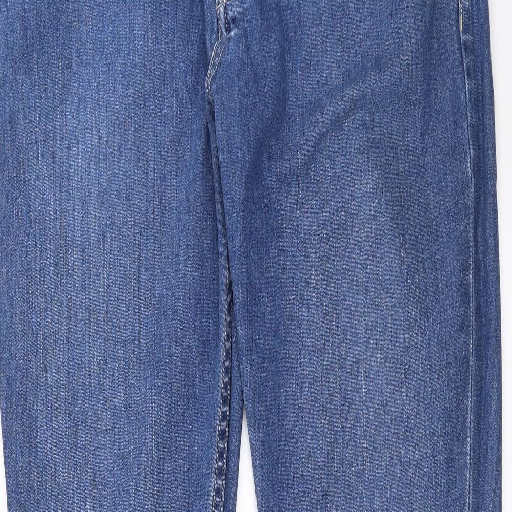 Topman Mens Blue  Denim Straight Jeans Size 34 in L34 in
