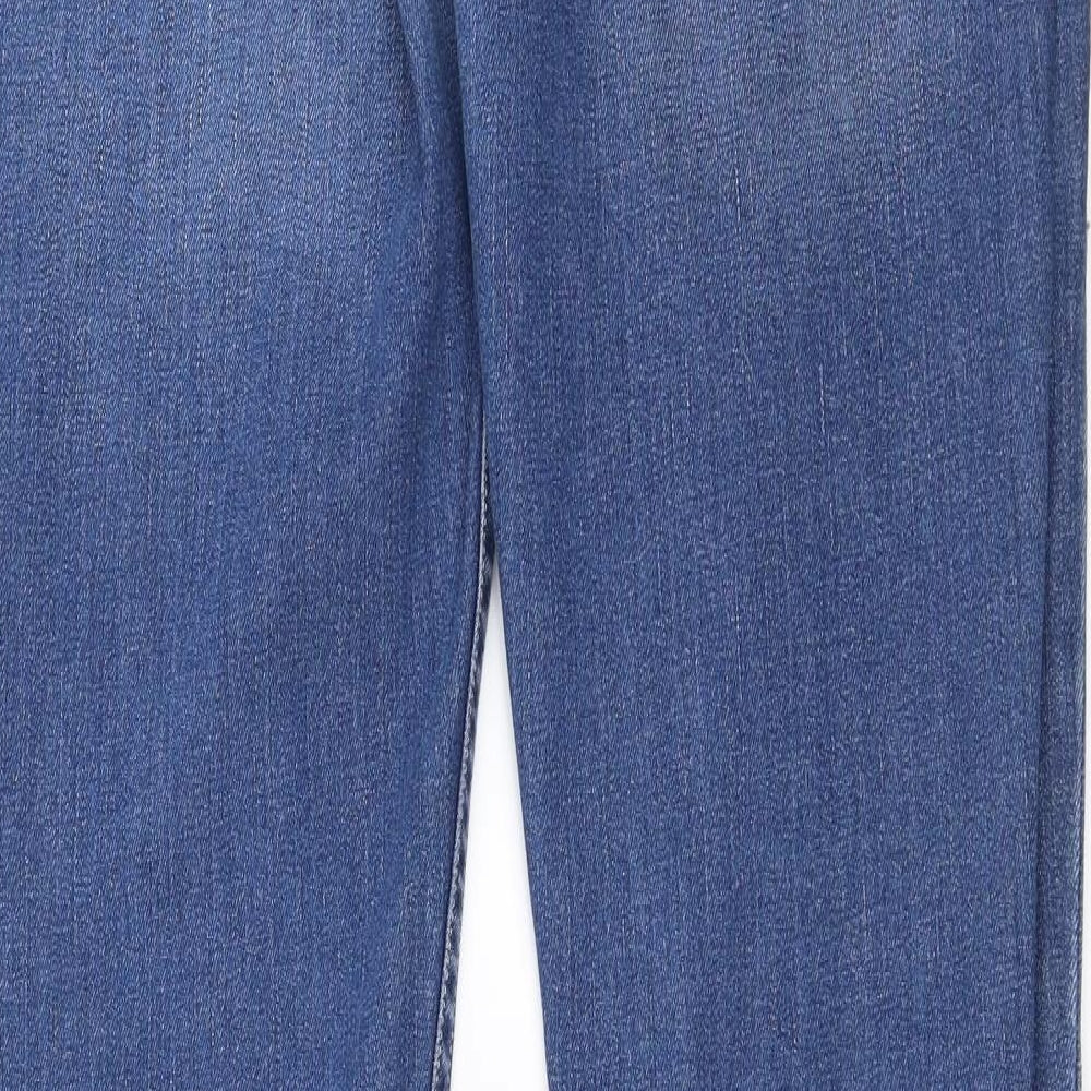 Topman Mens Blue  Denim Straight Jeans Size 34 in L34 in