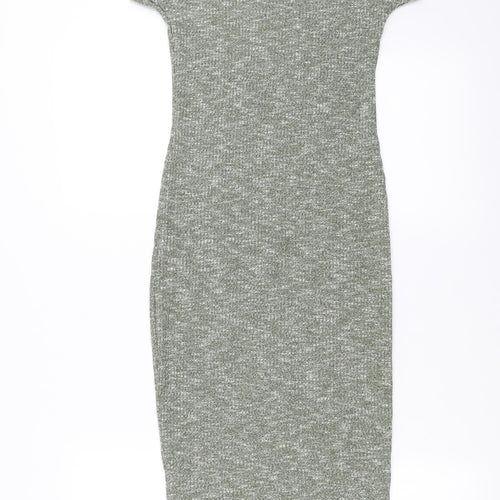 Icon Womens Green   T-Shirt Dress  Size S