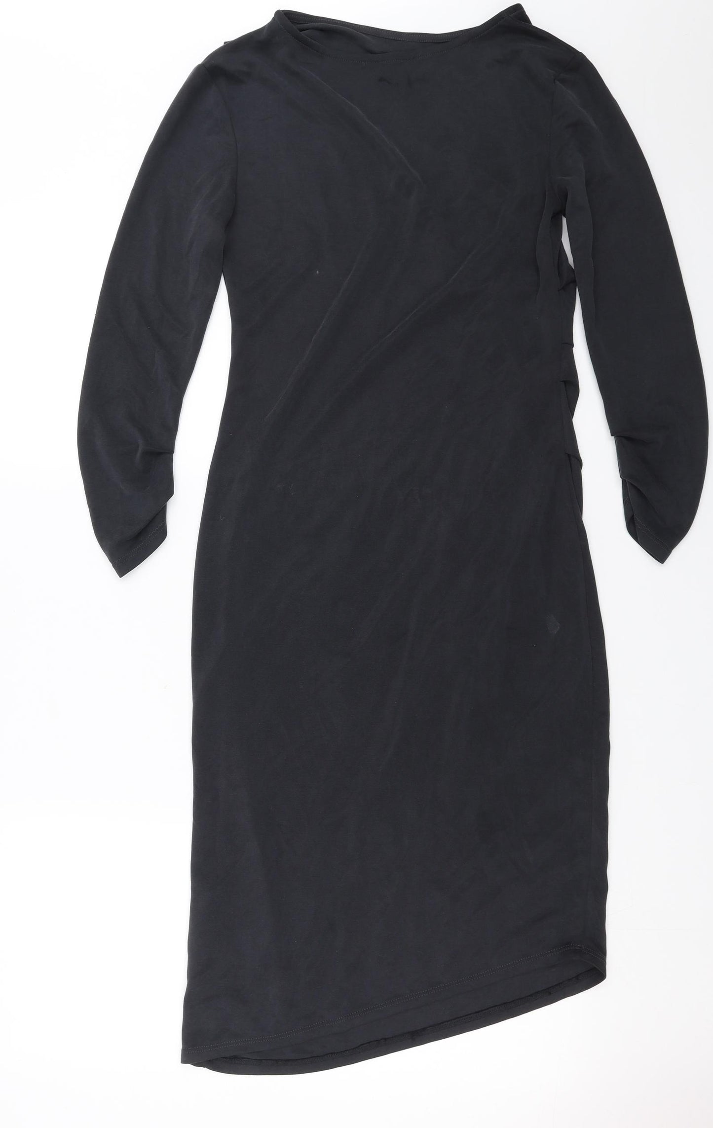 Preworn Womens Grey   Pencil Dress  Size 6  - Asymmetric Hem