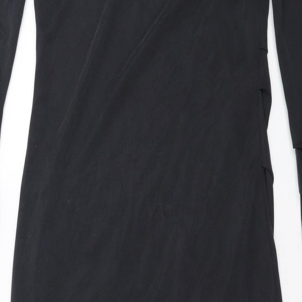 Preworn Womens Grey   Pencil Dress  Size 6  - Asymmetric Hem