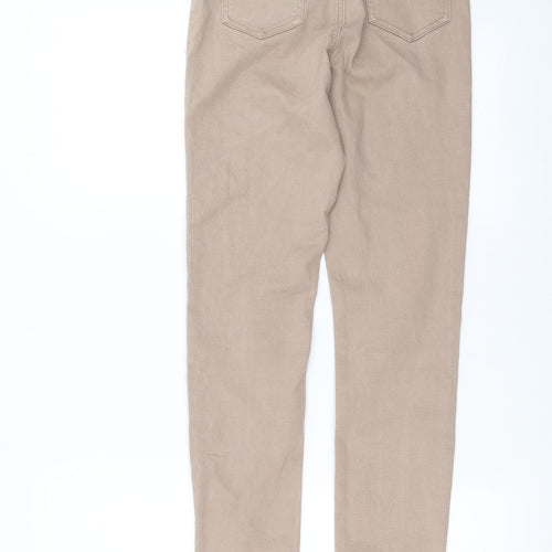 Vice Womens Beige  Denim Skinny Jeans Size 8 L28 in - lace up detail