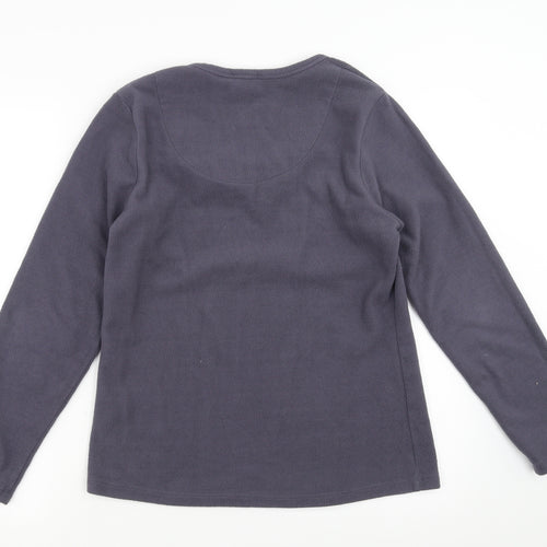 Marks and Spencer Womens Purple  Fleece Pullover Jumper Size 12