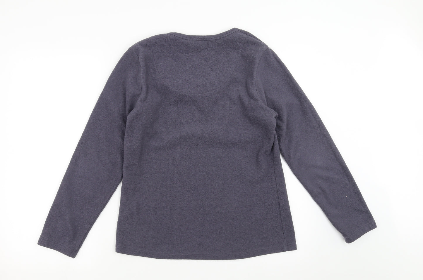 Marks and Spencer Womens Purple  Fleece Pullover Jumper Size 12