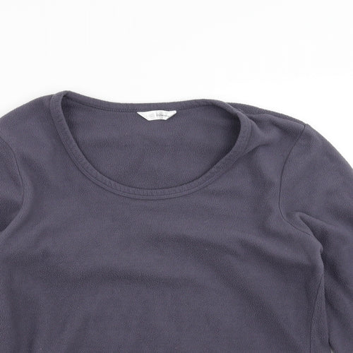Marks and Spencer Womens Purple  Fleece Pullover Jumper Size 12