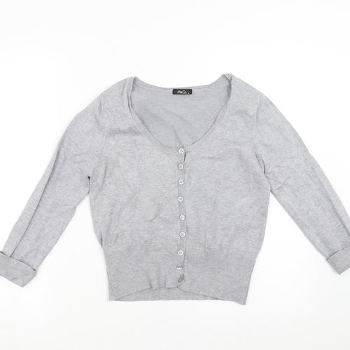 M&Co Womens Grey   Cardigan Jumper Size S