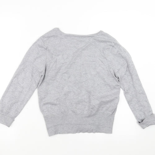 M&Co Womens Grey   Cardigan Jumper Size S