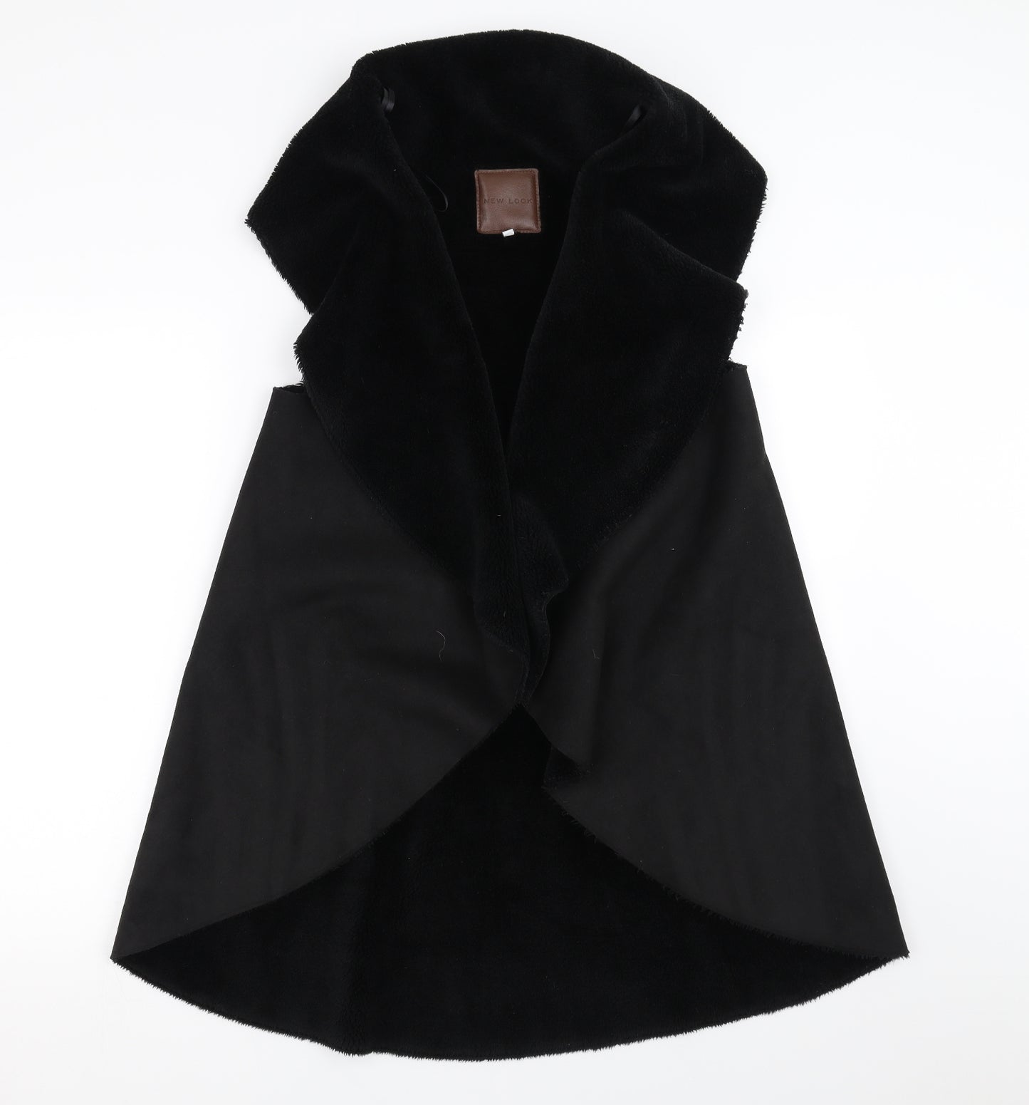 New Look Womens Black   Gilet Jacket Size S  - fleece lined