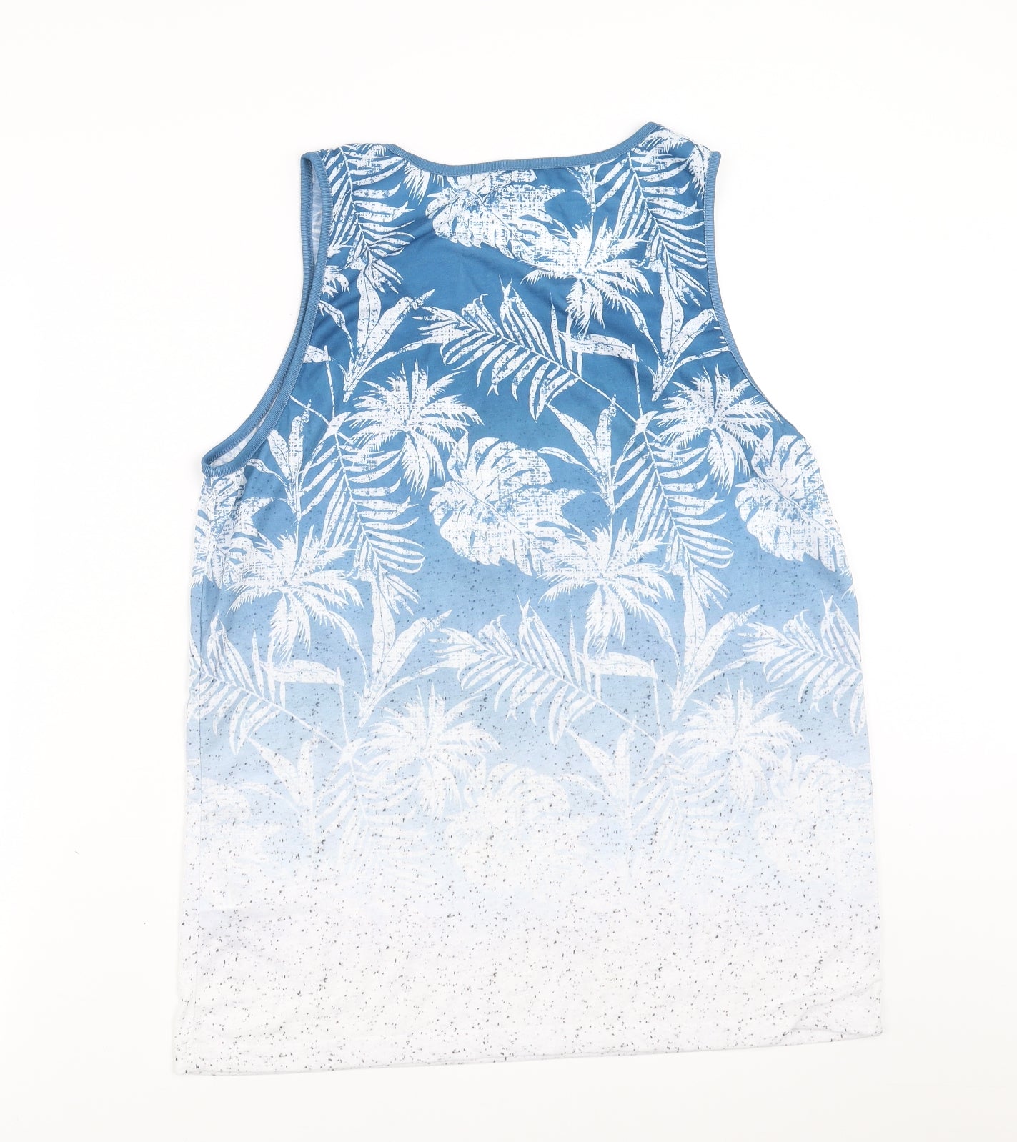 Primark Mens Blue Floral   T-Shirt Size M  - Paradise