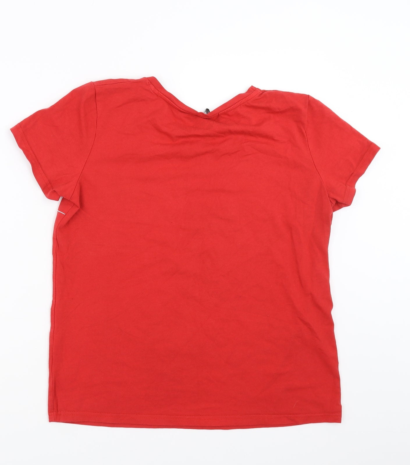 Daphnea Womens Red   Basic T-Shirt Size L  - moi aussi je taime