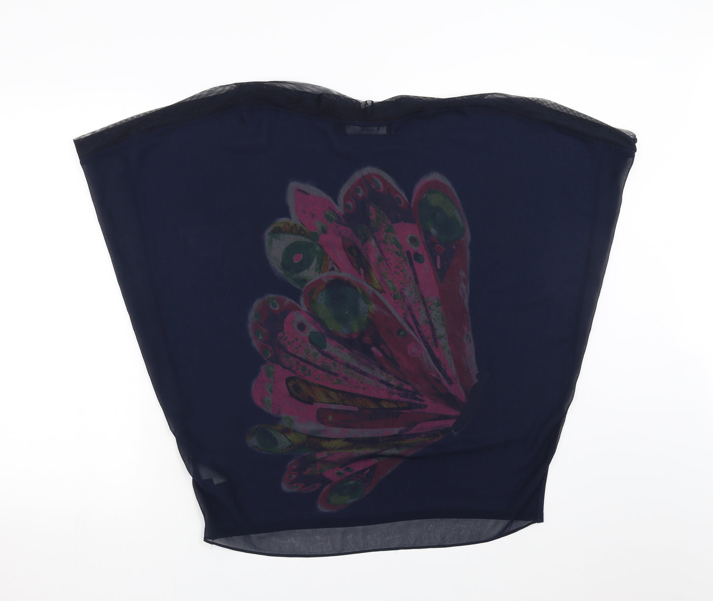 Mina uk Womens Blue   Basic Blouse Size 8  - butterfly