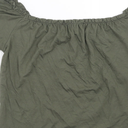 Dorothy Perkins Womens Green   Basic T-Shirt Size 10