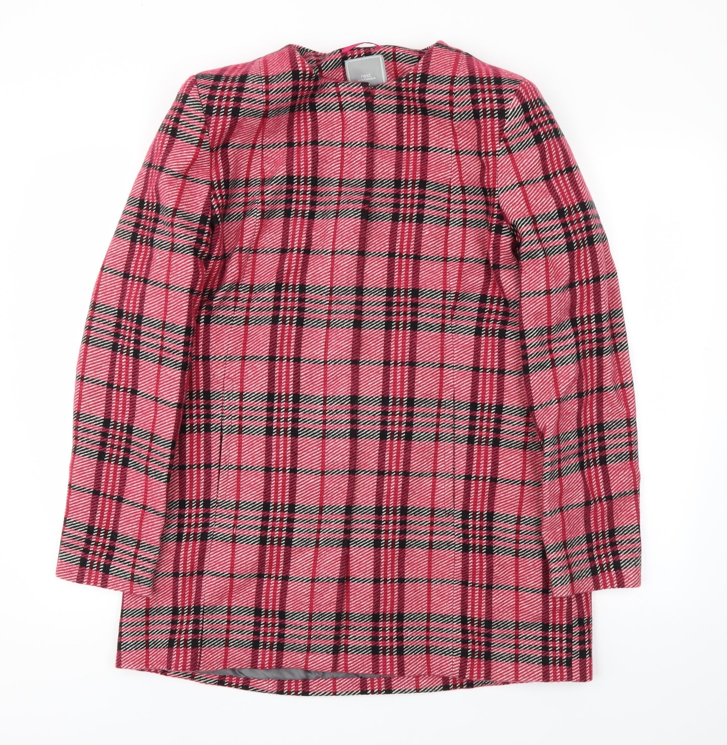 next  Womens Pink Check  Jacket Coat Size 16