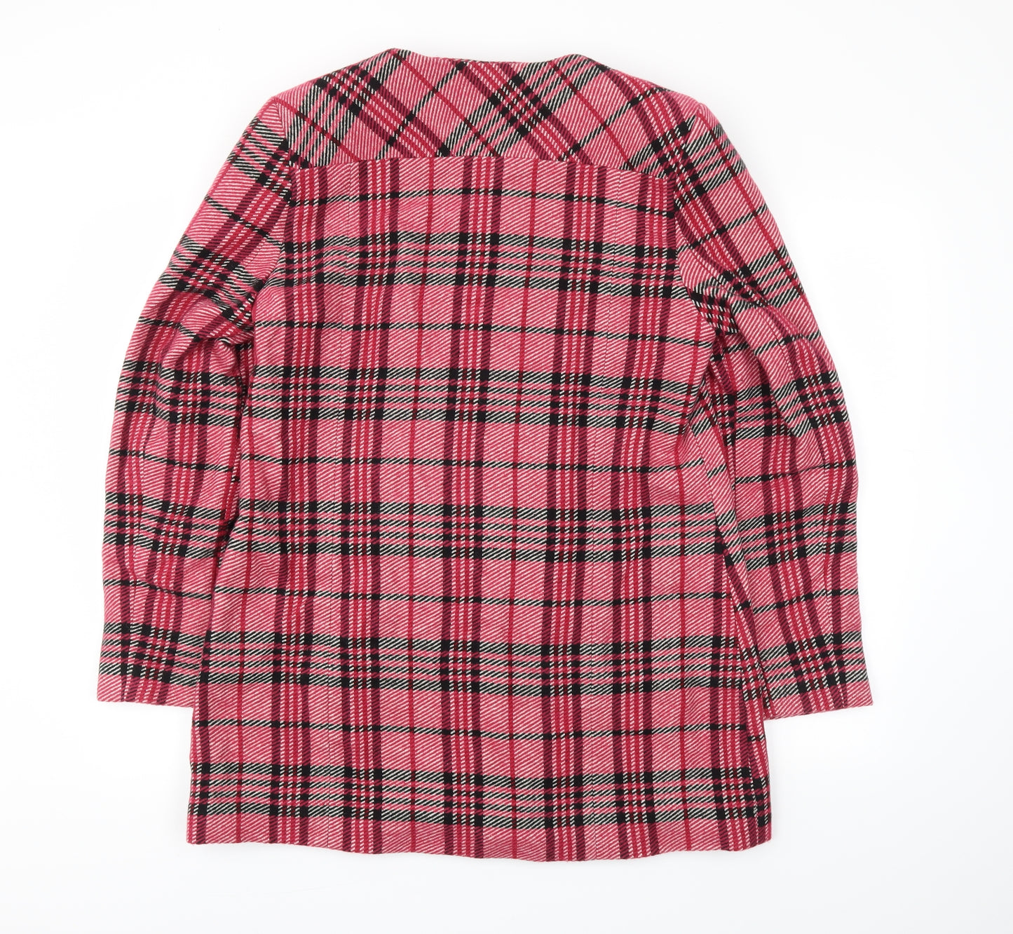 next  Womens Pink Check  Jacket Coat Size 16
