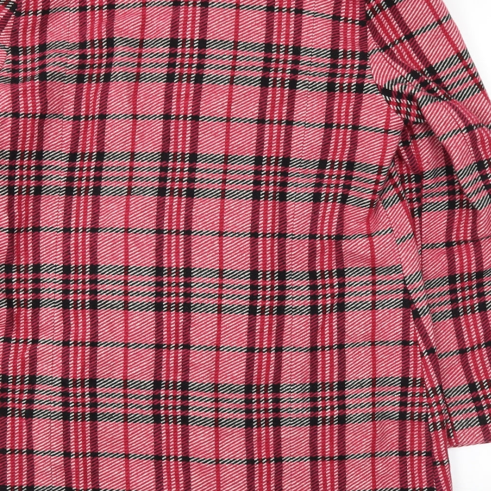 next  Womens Pink Check  Jacket Coat Size 16