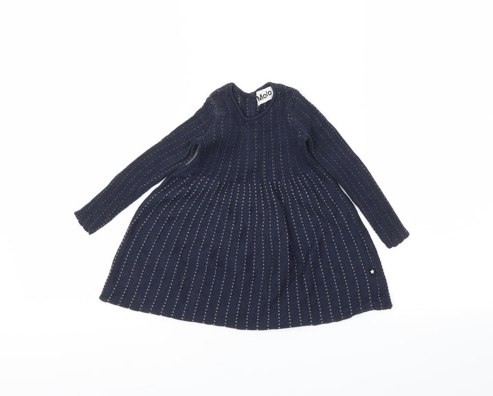 molo Girls Blue   Fit & Flare  Size 9-12 Months