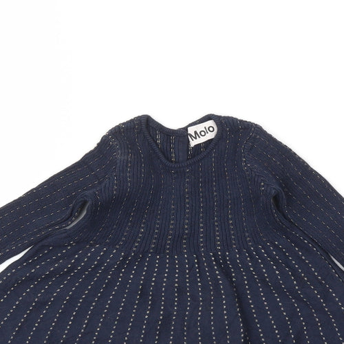 molo Girls Blue   Fit & Flare  Size 9-12 Months