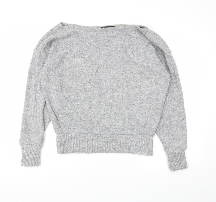 Boohoo Womens Grey   Pullover Jumper Size M