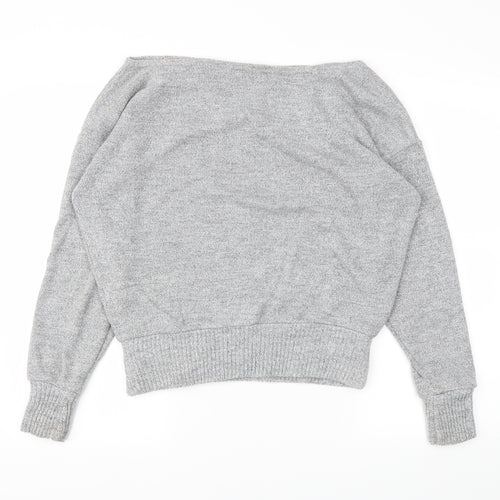 Boohoo Womens Grey   Pullover Jumper Size M