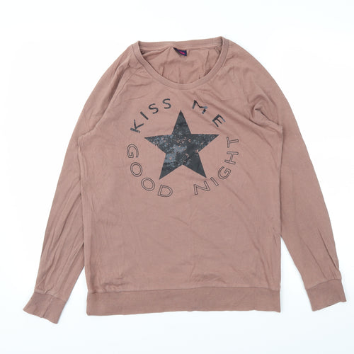 Buffalo Womens Brown   Basic T-Shirt Size S